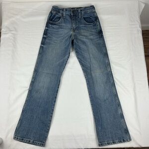 Wrangler Retros Relaxed Boot Adjustable Waist Boys Denim Jeans Size 14